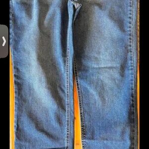 No Boundaries Women's Straight Leg Blue Jeans